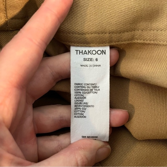 THAKOON Straight Cargo Twill Carpenter Trouser Pants - Picture 13 of 14